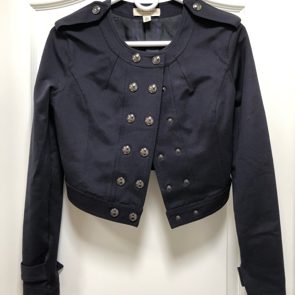 Burberry Cropped Military Jacket